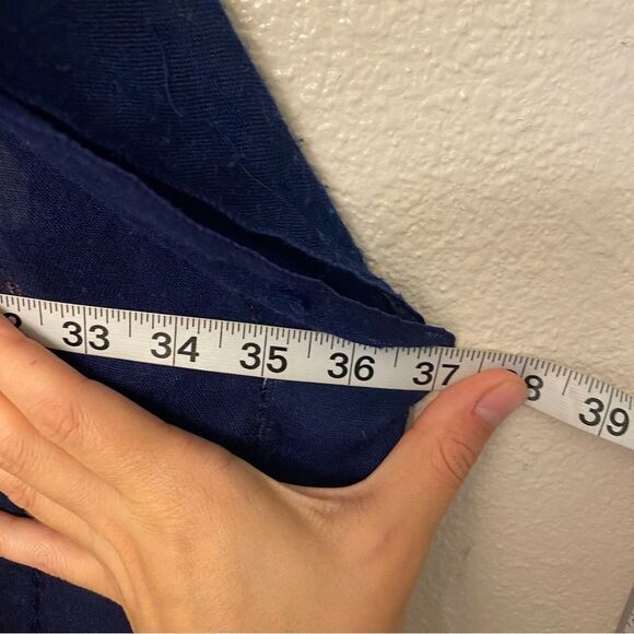 Adrienne Vittadini Lightweight semi sheer Duster Kimono blue large floral OS - Picture 8 of 9